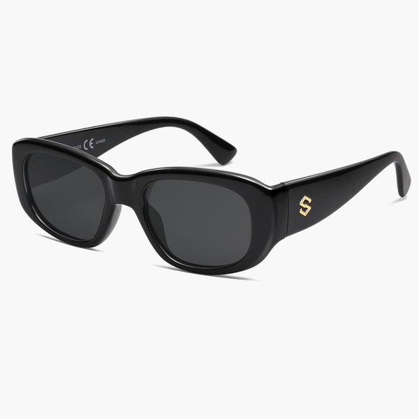 Sojos SJ2374 Sunglasses Black Frame Grey Lens