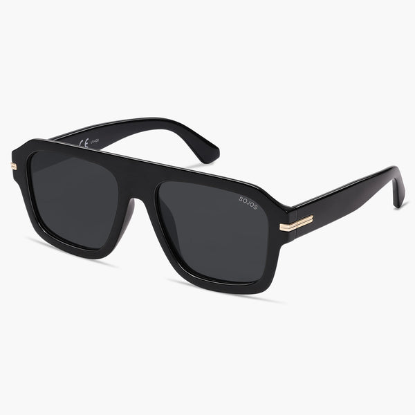 Sojos SJ2384 Sunglasses Black Frame Grey Lens