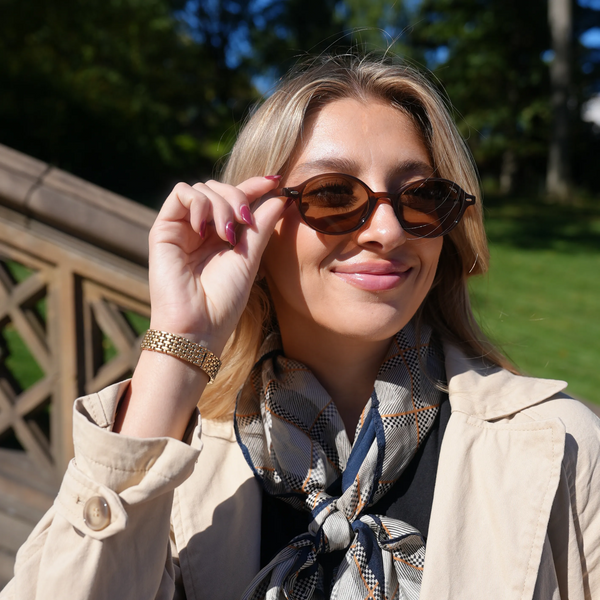 Sojos SJ2611 Sunglasses Tortoise Frame Brown Lens