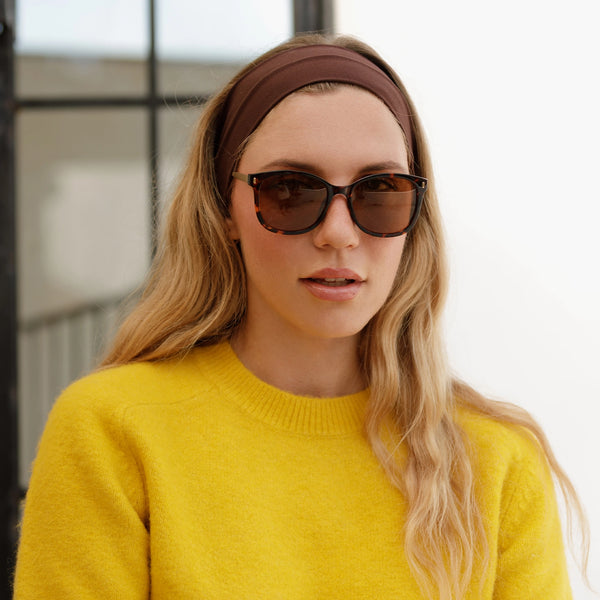 Sojos SJ2640 Sunglasses Tortoise Frame Brown Lens