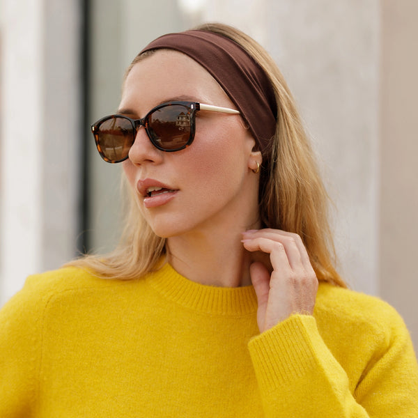 Sojos SJ2640 Sunglasses Tortoise Frame Brown Lens