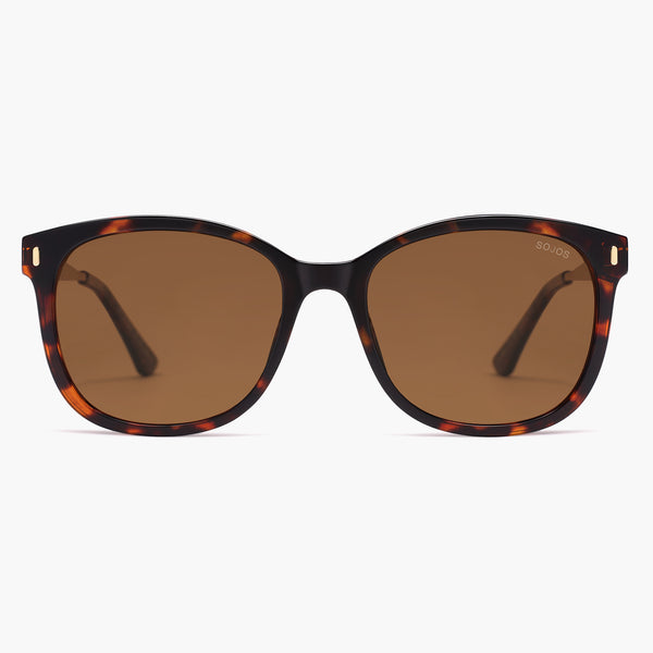 sojos SJ2640 Sunglasses Tortoise Frame Brown Lens