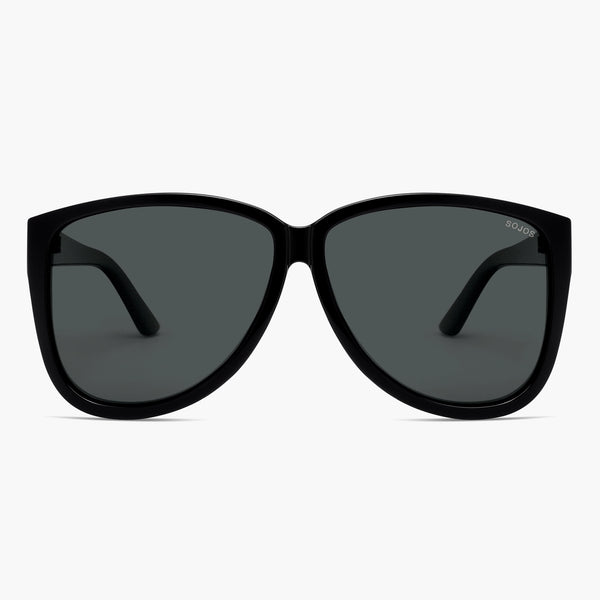 sojos SJ2643 Sunglasses Black Frame Grey Lens