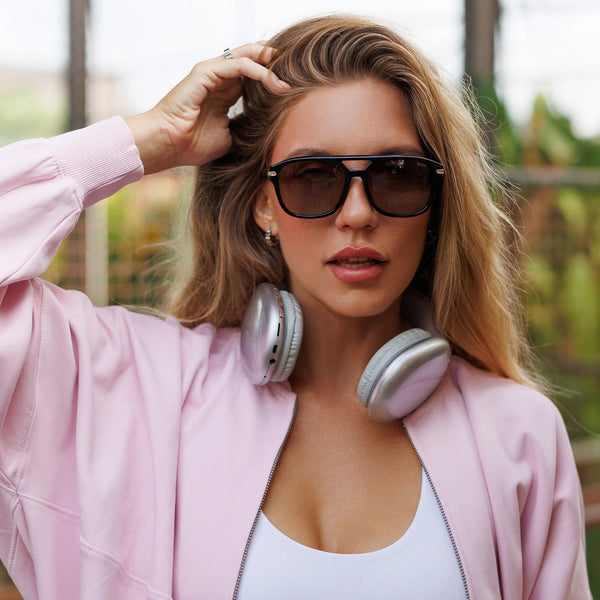 Sojos SJ2650 Sunglasses Black Frame Grey Lens