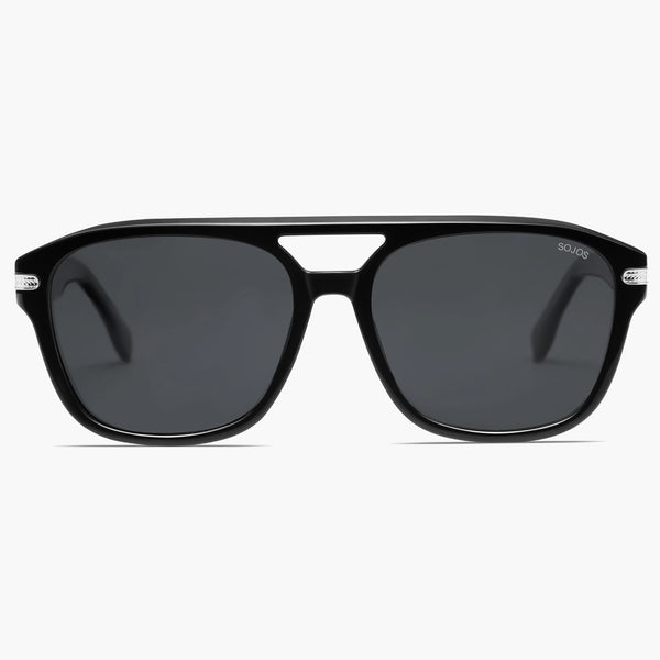 sojos SJ2650 Sunglasses Black Frame Grey Lens