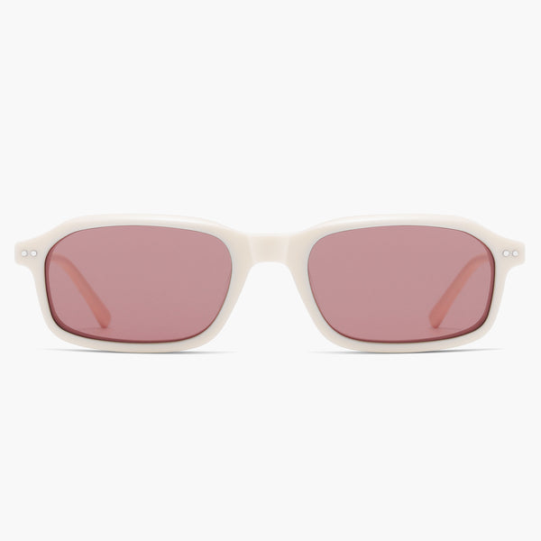 sojos SJ3130 Sunglasses White Frame Pink Lens