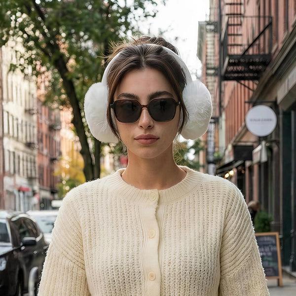 Sojos SJ5507 Sunglasses Black Frame Grey Clip-on