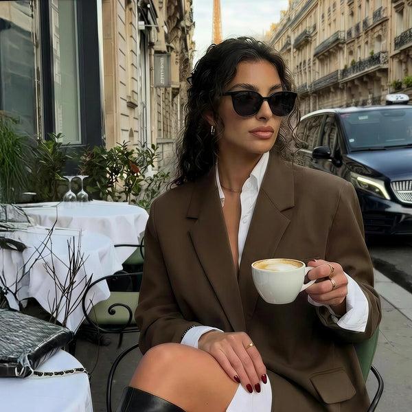 Sojos SJ5508 Sunglasses Black Frame Grey Clip-on