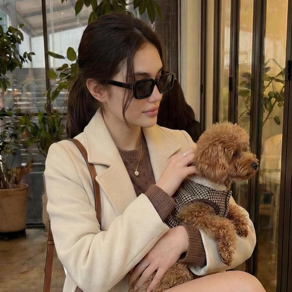 Sojos SJ5510 Sunglasses Black Frame Grey Clip-on