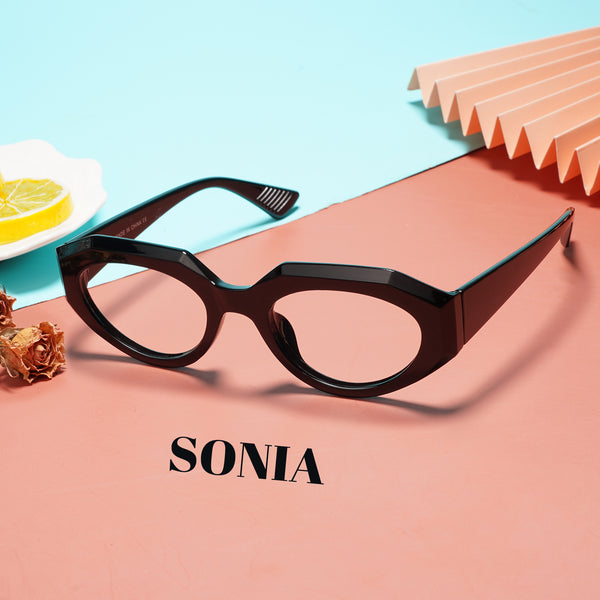 Sojos SONIA Eyeglasses Yellow Tortoise Frame