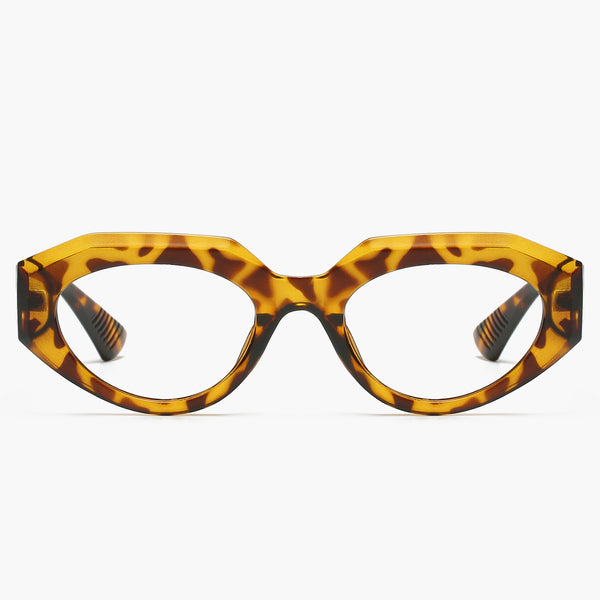 sojos SONIA Eyeglasses Yellow Tortoise Frame