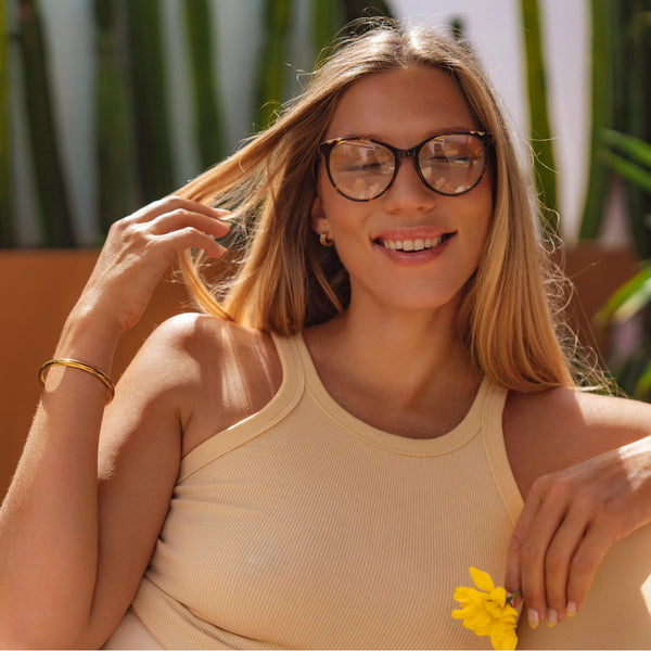 Sojos STAY CURIOUS Eyeglasses Tortoise Frame