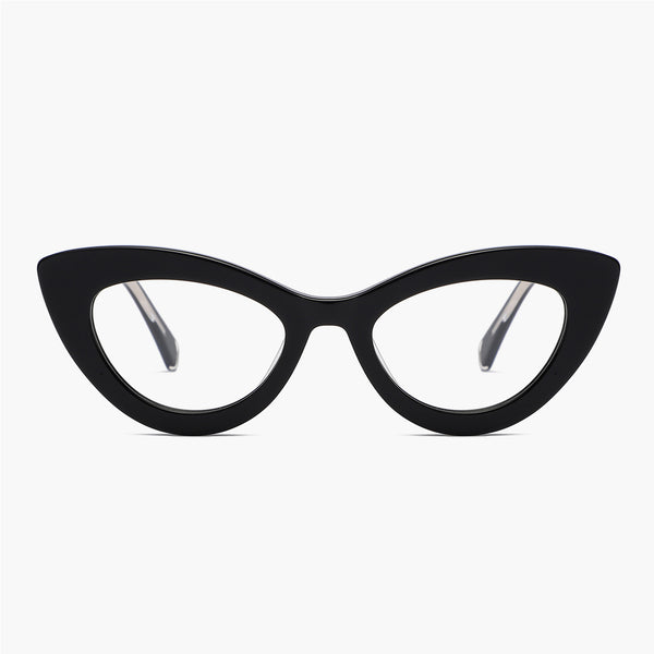 Sojos Tiny Eyeglasses Clear Brown Frame