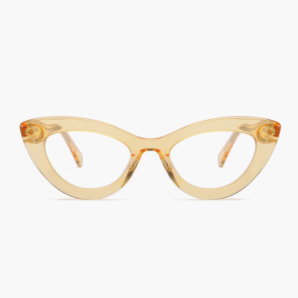 sojos Tiny Eyeglasses Clear Brown Frame