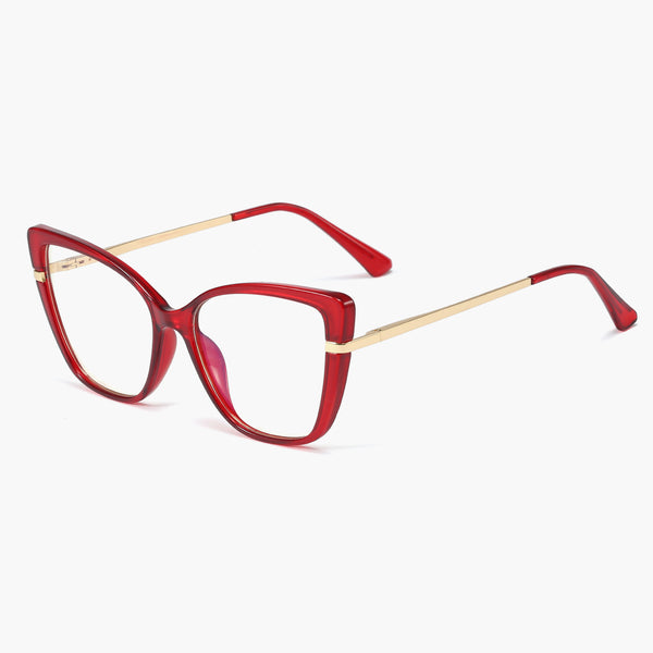 Sojos Twinkle Eyeglasses Red Frame