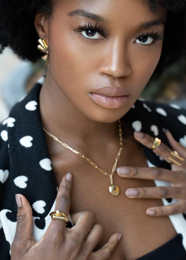 Soko Bahari Necklace Charm & Nyundo Chain Necklace Set Necklace