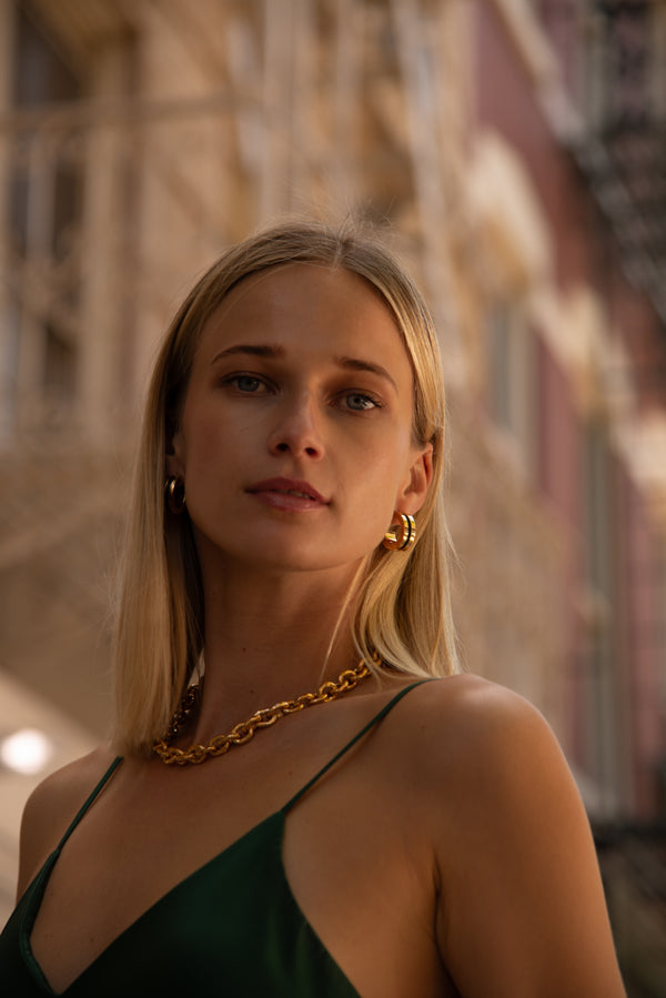 Soko Anga Inlay Hoop Earrings Earrings