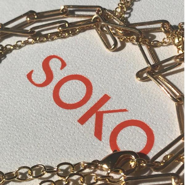 Soko Delicate Bidu Layered Anklet Sale