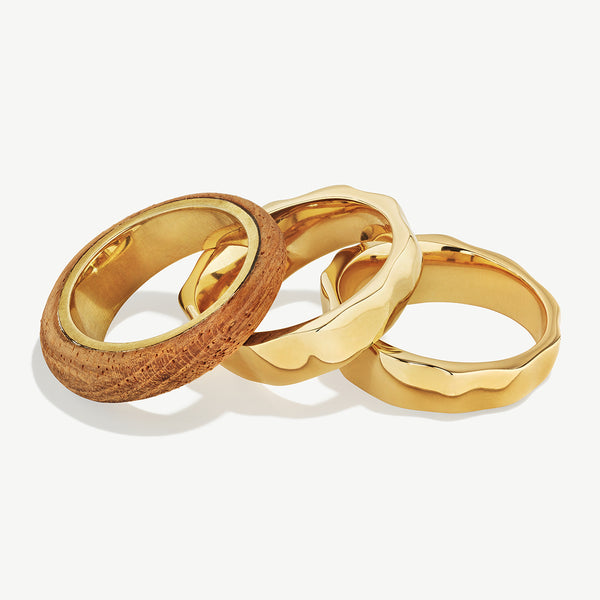 soko Fuliwa Teak Stacking Rings Ring