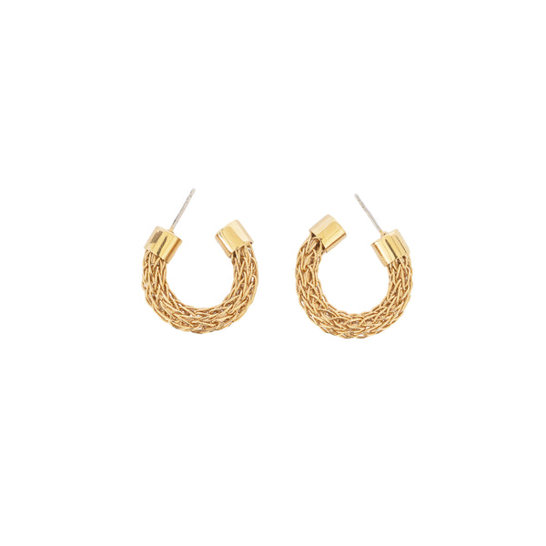 soko FUMA Knit Mini Hoop Earrings Sale