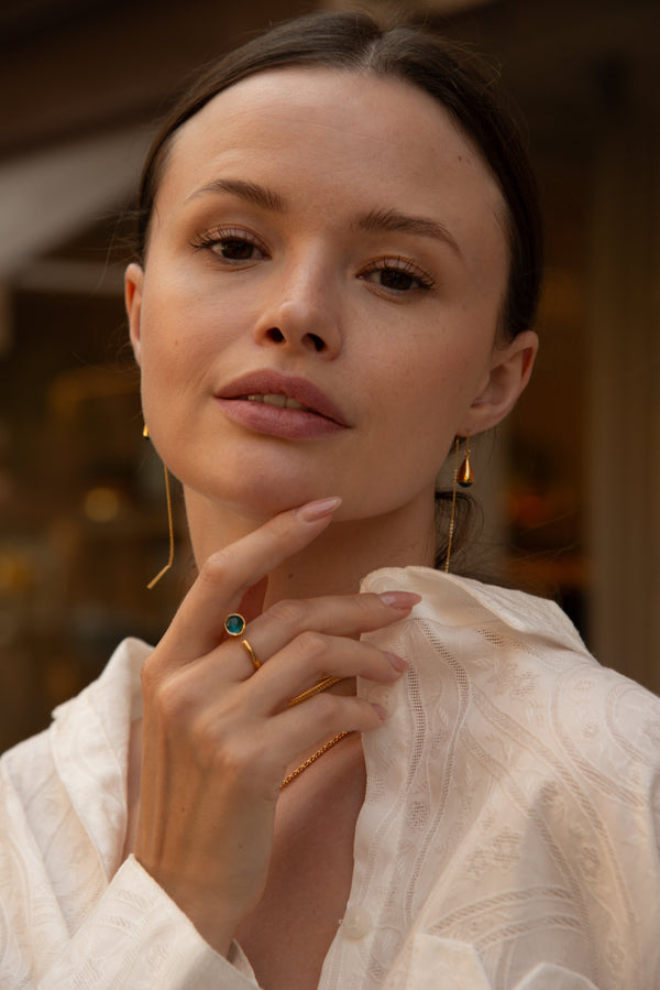 Soko Glass Dash Chain Threader Earrings Sale