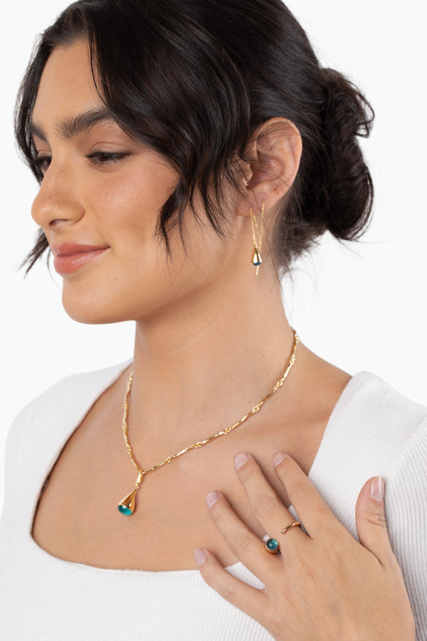 Soko Glass Delicate Dash Ring Sale