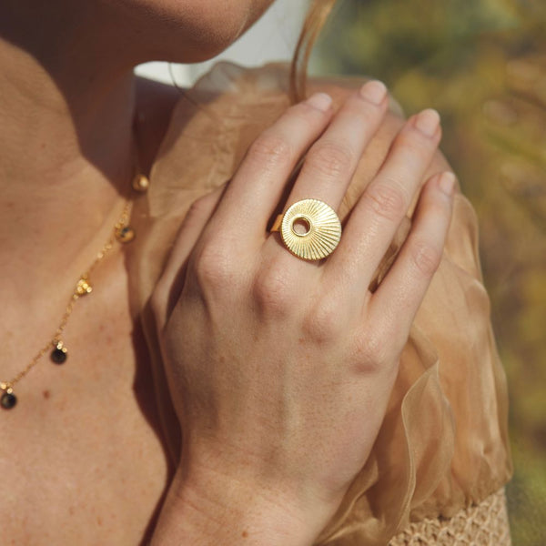 Soko Jua Open Statement Ring Ring