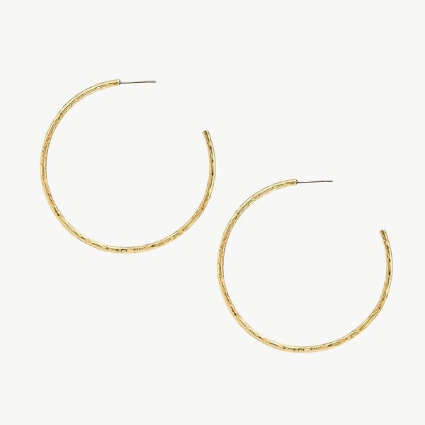 soko Large Hammered Hoop Earrings Earrings