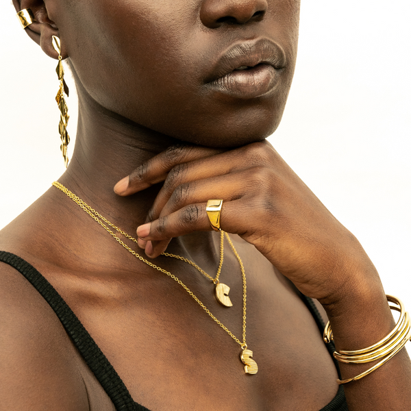 Soko Meta Initial Necklace Sale