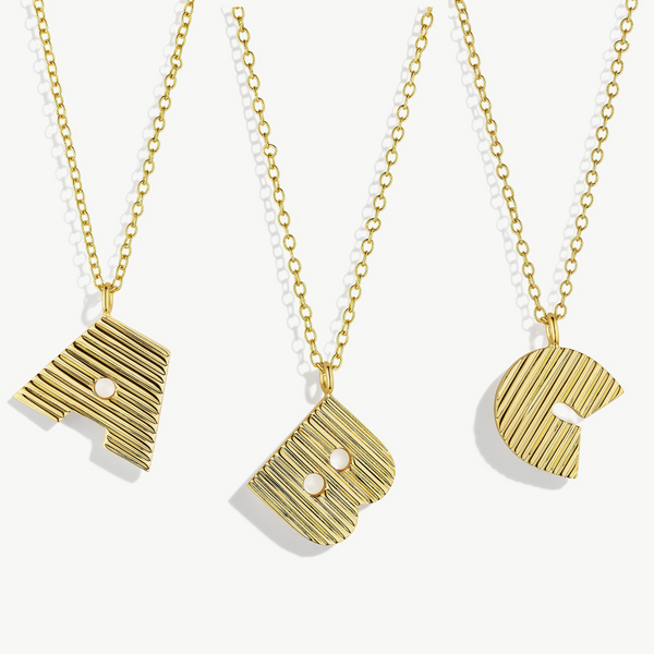 soko Meta Initial Necklace Sale
