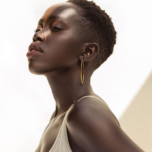 Soko Mezi Tapered Hoop Earrings Earrings