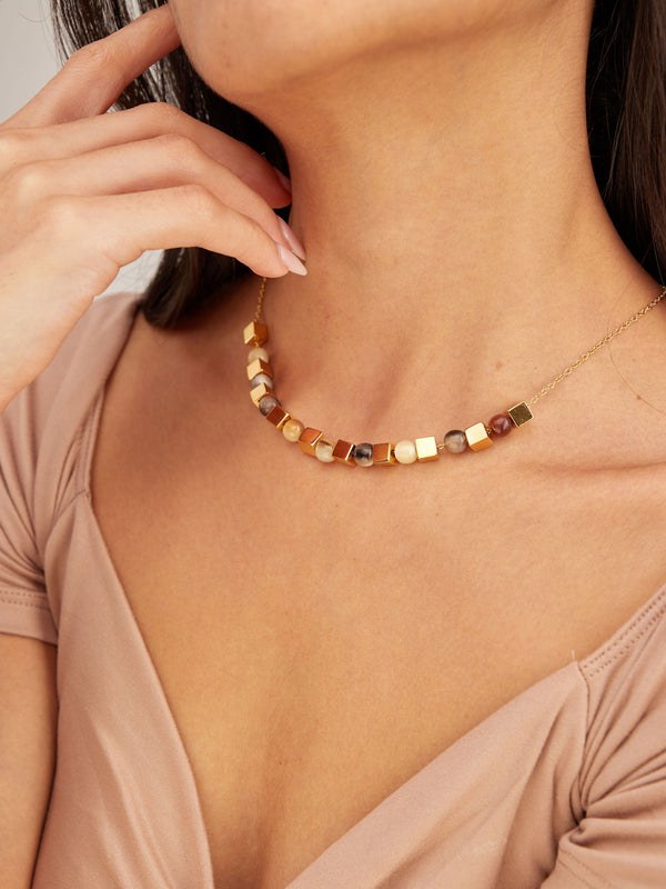 Soko Mixed Shapes Beaded Necklace Necklace