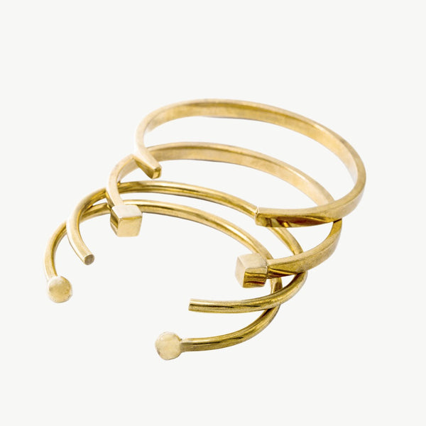 soko Mixed Shapes Stacking Cuff Bracelets Bracelet