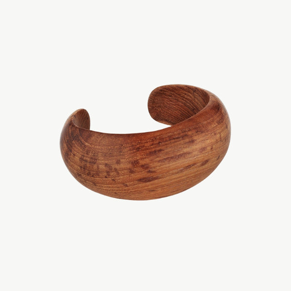 soko Mvule Statement Teak Cuff Bracelet Sale