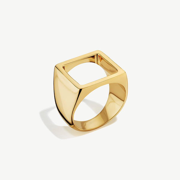 soko Open Square Statement Ring Ring