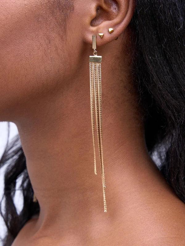 Soko Safu Herringbone Drop Earrings Sale