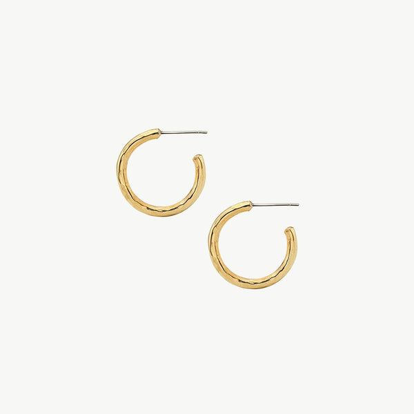 Soko Small Hammered Hoop Earrings Earrings