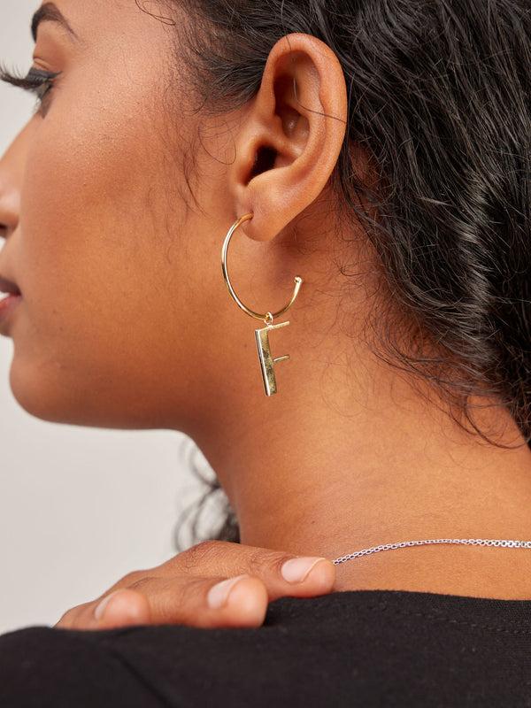 Soko SOKO Signature Initial Hoop Earrings Sale