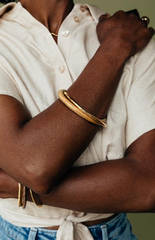 Soko Teak Interlocking Bangle Bracelets Bracelet