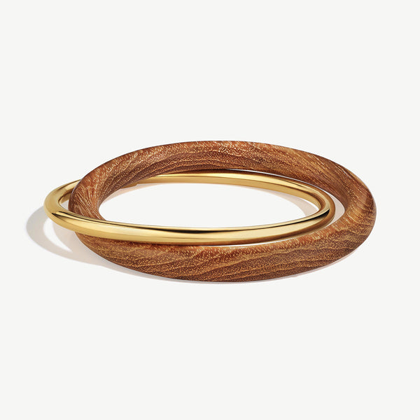 soko Teak Interlocking Bangle Bracelets Bracelet