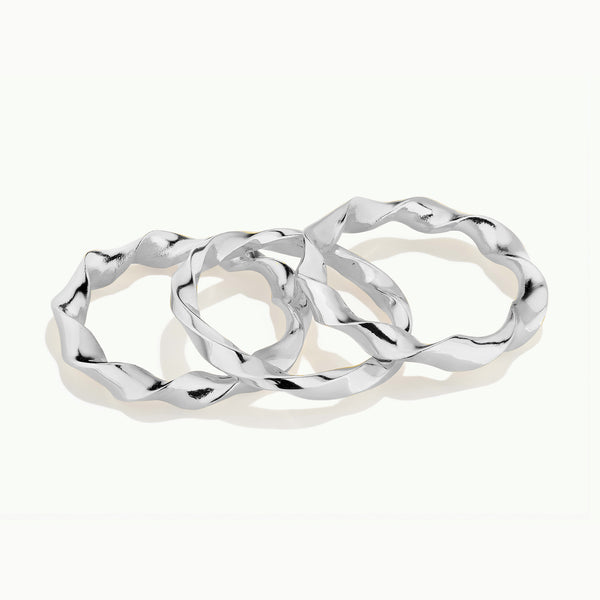 Soko Twist Infinity Stacking Rings Sale