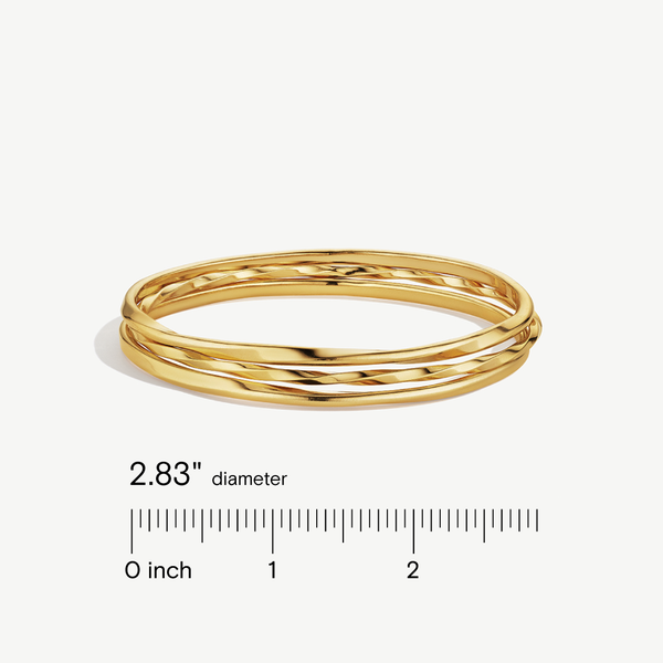 Soko Twist Stacked Bangle Bracelets Bracelet
