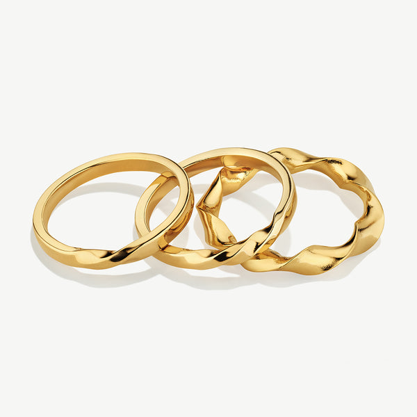soko Twist Stacked Rings Sale