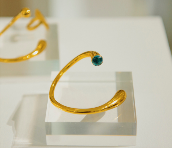 Soko Twisted Glass Dash Cuff Bracelet