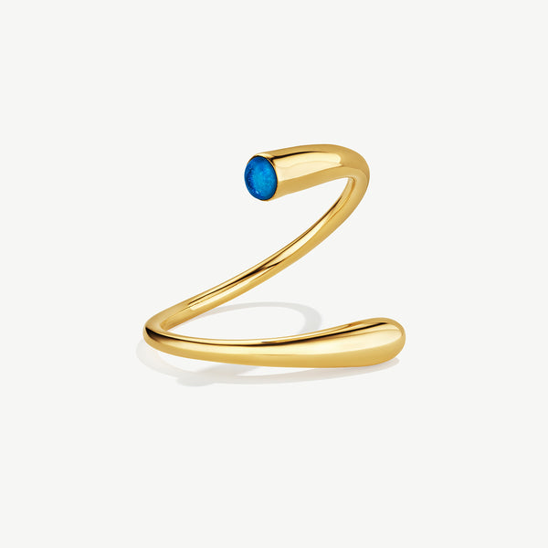 soko Twisted Glass Dash Cuff Bracelet