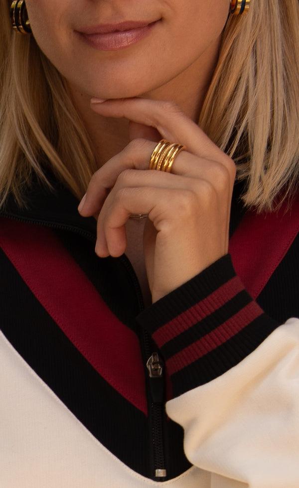 Soko Uzi Spinner Statement Ring Ring