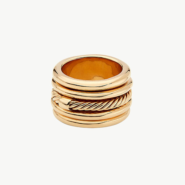 soko Uzi Spinner Statement Ring Ring