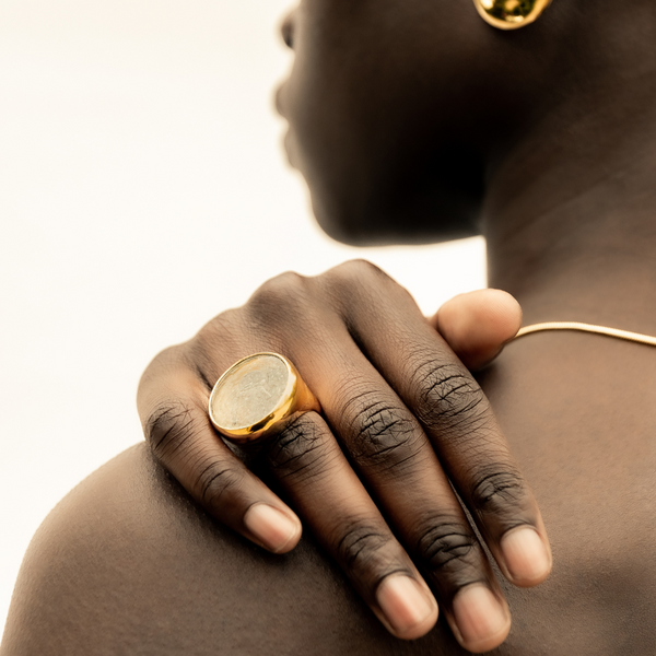 Soko Wazi Glass Statement Ring Sale