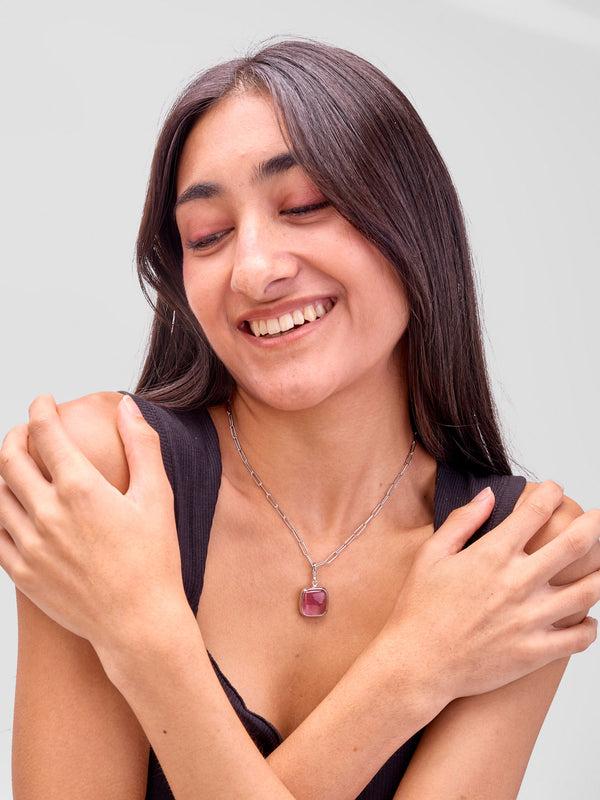 Soko Umbo Square Necklace Charm & Mini Ellipse Necklace Set Sale