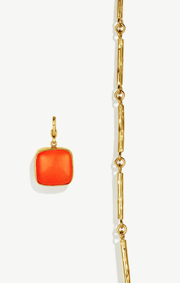 Soko Umbo Square Necklace Charm & Nyundo Chain Set Sale